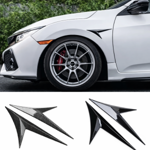 Hem 9 Universal 2-pack sportig skärm styling - Blanksvart/”Kolfiber”