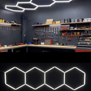 Hexagon belysning LED-Armatur 3,28 x 0,96 m – 6500K VIT