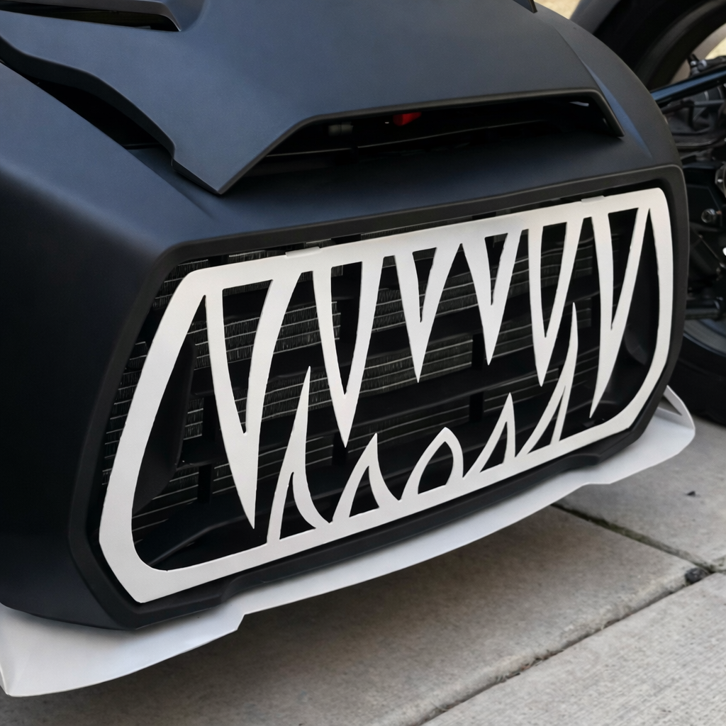 Kaxig grill till Can am ryker 600/900 - Svart/Vit 3 Kaxig grill till Can am ryker 600/900 - Svart/Vit - Bild 3