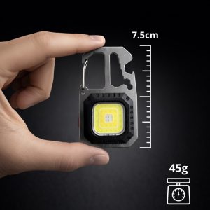 Mini Multifunktions Ficklampa med 7 lägen & Multiverktyg – Uppladdningsbar