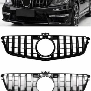 Hem 5 Mercedes C-klass W204 (07-14) GT grill - Blanksvart/Krom