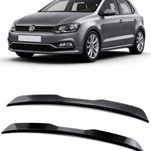 Hem 10 Volkswagen Polo 2010-2021 spoiler/vinge - Blanksvart/”Kolfiber”
