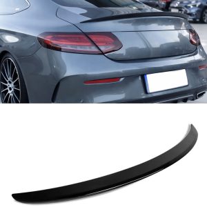 Mercedes Benz C-klass/C43/C63 coupe C205 2015-2021 spoiler/vinge – Blanksvart