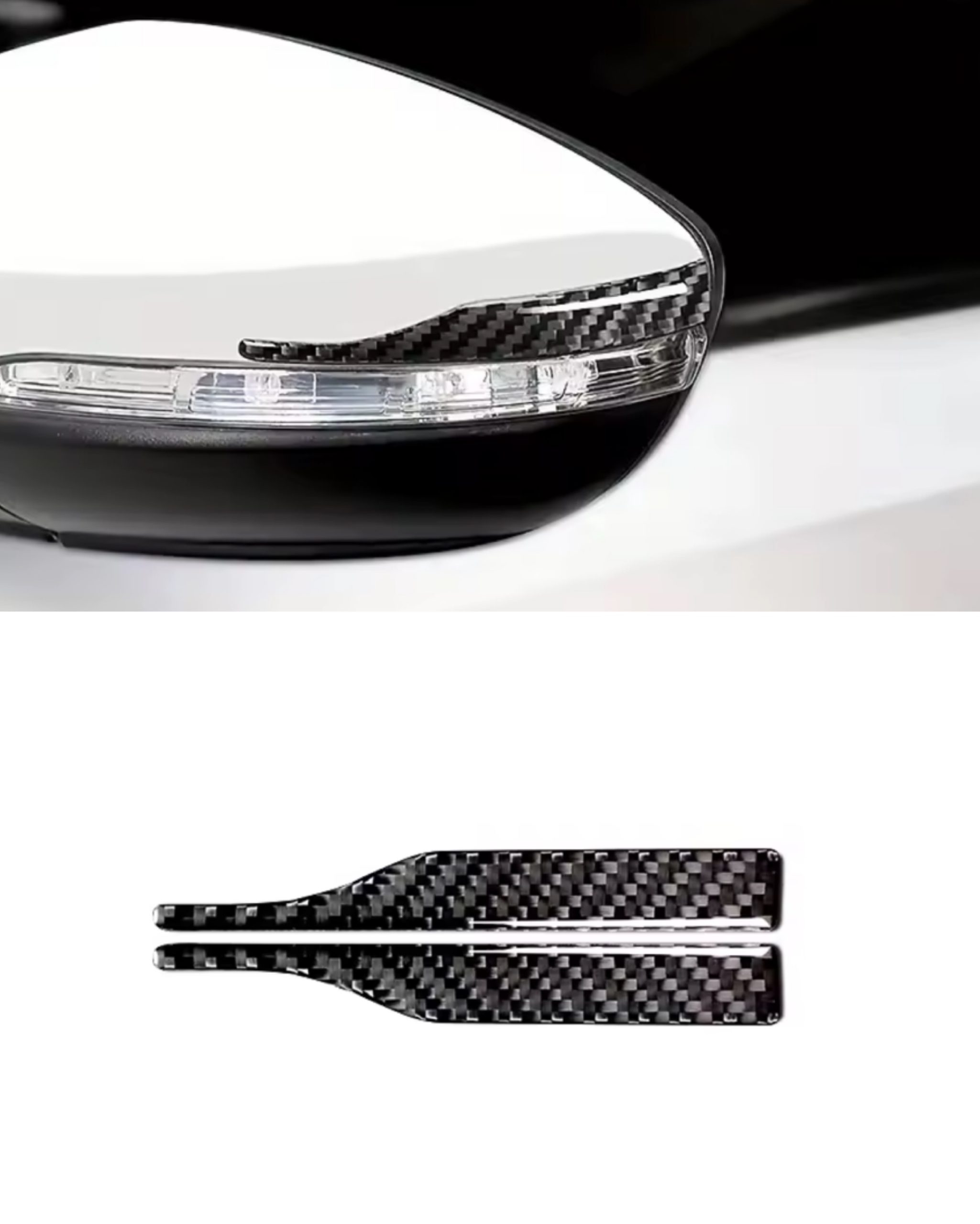 Universal 2-pack skydd till spegelkåpa ”kolfiber” 1 Universal 2-pack skydd till spegelkåpa ”kolfiber”