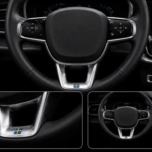 Hem 5 Svensk flagga emblem till ratt passande Volvo/Polestar