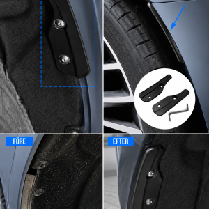 Hem 6 Små stänkskydd till bakre hjulhus för Volvo XC60 2018–2026 (2-pack)