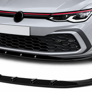 Hem 5 Volkswagen Golf MK8 2020-2024 frontläpp splitter (Blanksvart)