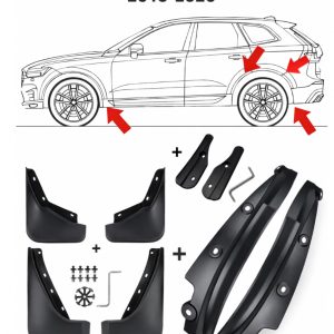 Hem 5 8-pack stänkskydd/mudflaps passande XC60 2018-2026 för hjulhus & 4 däck