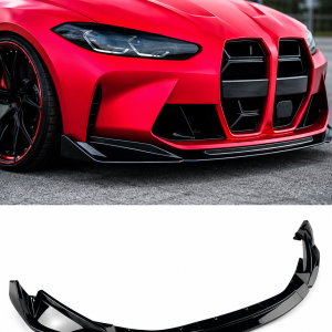 Hem 5 BMW M3 G80 M4 G82 2021-2024 frontläpp splitter - Blanksvart