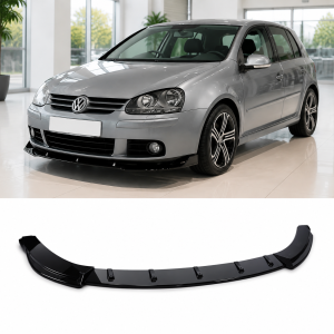 Hem 5 Volkswagen MK5 frontläpp splitter 2003-2009 (Blanksvart)