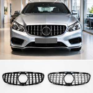 Mercedes E-klass GT grill W212 facelift 2013-2016 (Svart/Svartkrom)