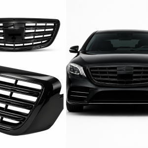 Hem 7 Mercedes S-klass W222 2014-2020 lyxig maybach style helsvart grill