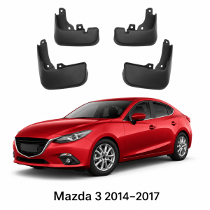 Passande Mazda 3 Stänkskydd/Mudflaps 4-pack – Passar 2014-2017
