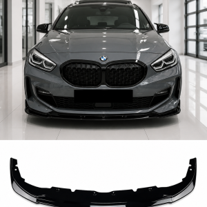 BMW 1-serie F40 2020-2024 frontläpp splitter - Blanksvart