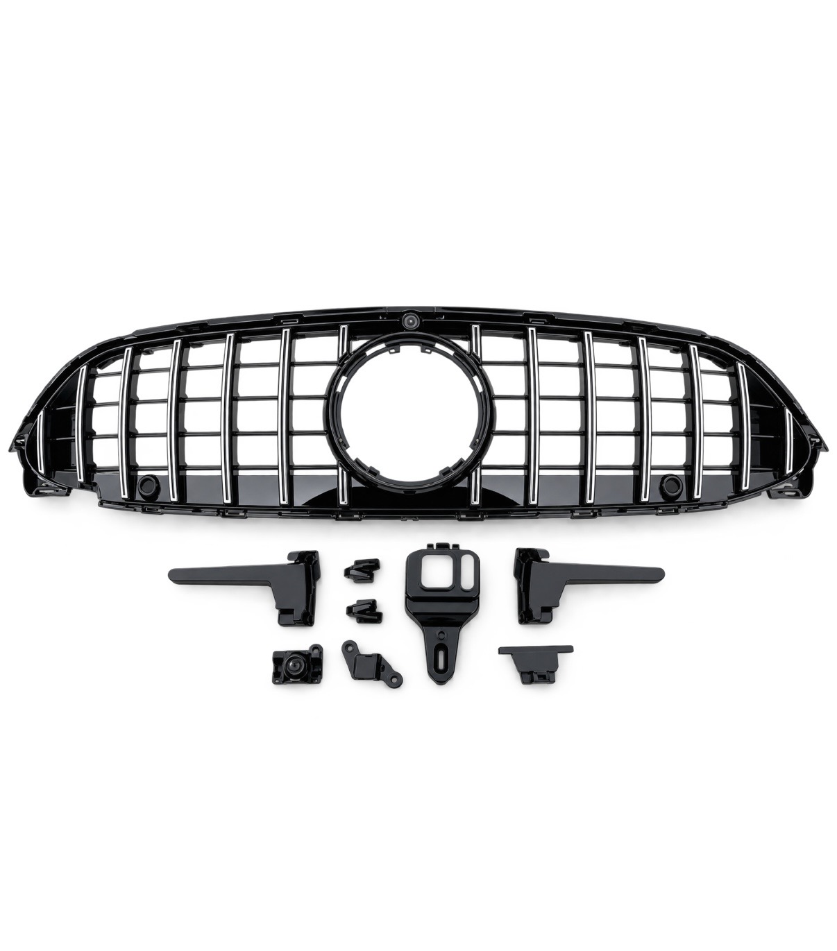 Mercedes CLE/CLE53 GT grill W236 2024-2026 (Svart/Svartkrom) 2 Mercedes CLE/CLE53 GT grill W236 2024-2026 (Svart/Svartkrom) - Bild 2