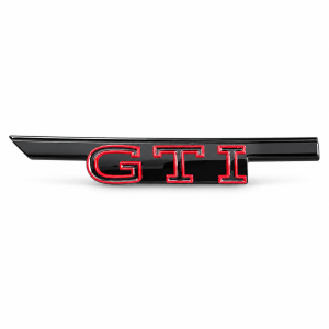 Hem 5 VW Golf GTI MK8 grill emblem svart/röd