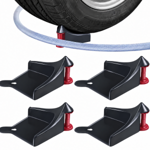 Hem 10 Slang & Kabelskydd för Bilhjul – Rullande Hållare för Biltvätt/Garage (4-pack)