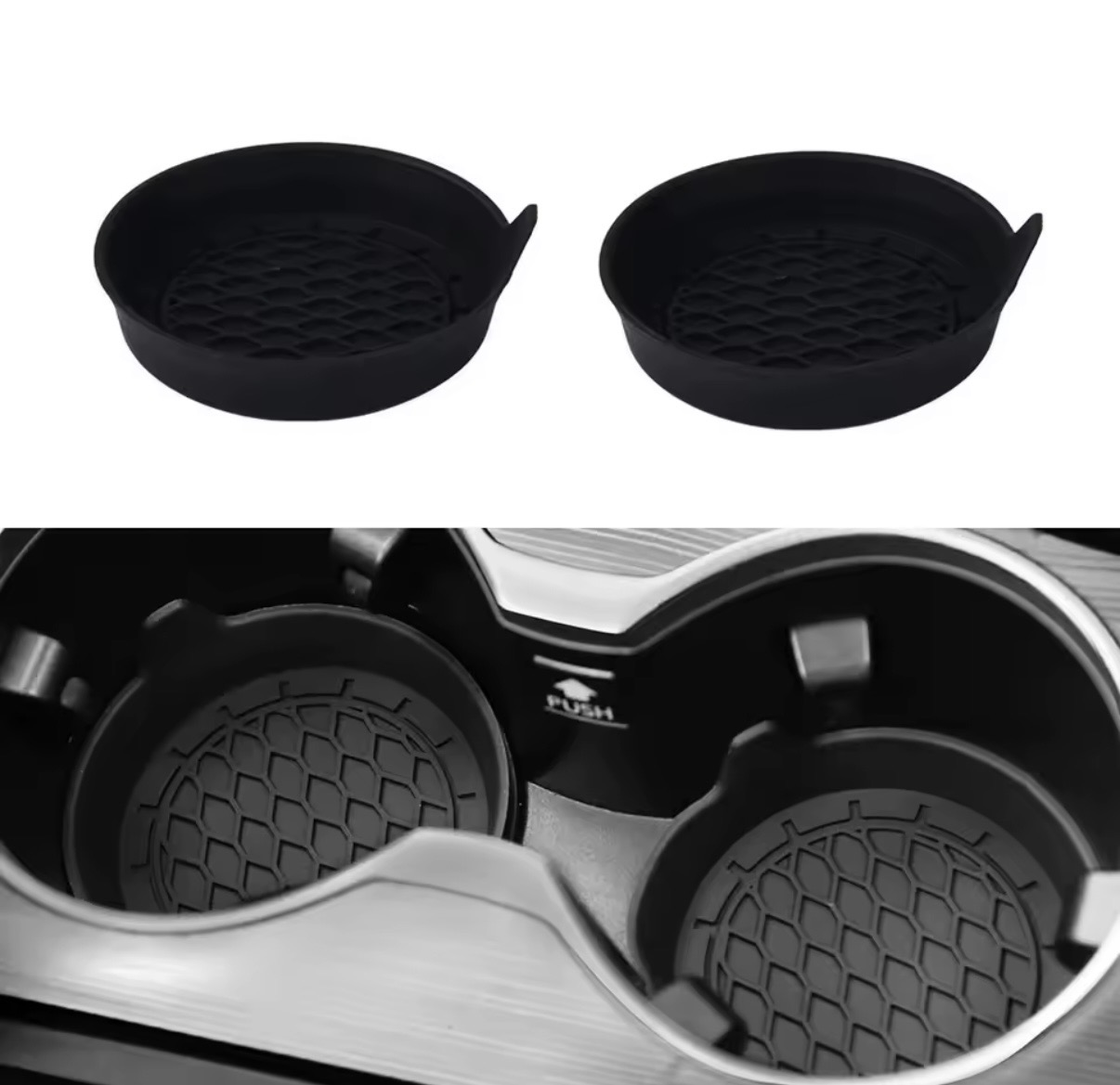 Mugghållarinsatser i Silikon – Spill- & Smutsskydd 2-pack 1 Mugghållarinsatser i Silikon – Spill- & Smutsskydd 2-pack